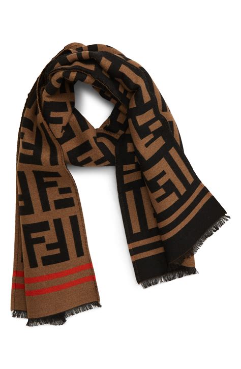 fendi silk scarf womens